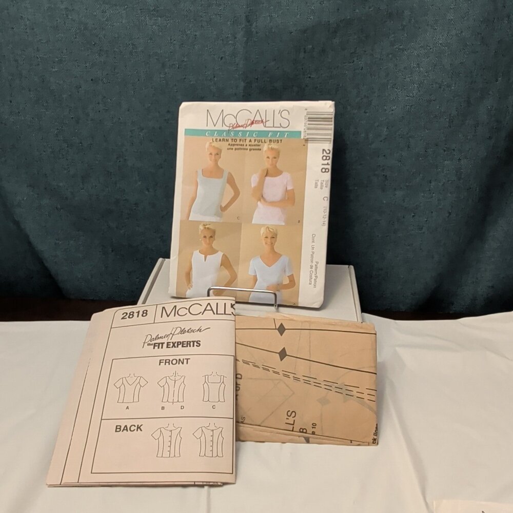 McCall’s 2818 Sewing Pattern Misses Tops Learn To Fit A Full Bust Sz 10-14 Uncut - Picture 8 of 16